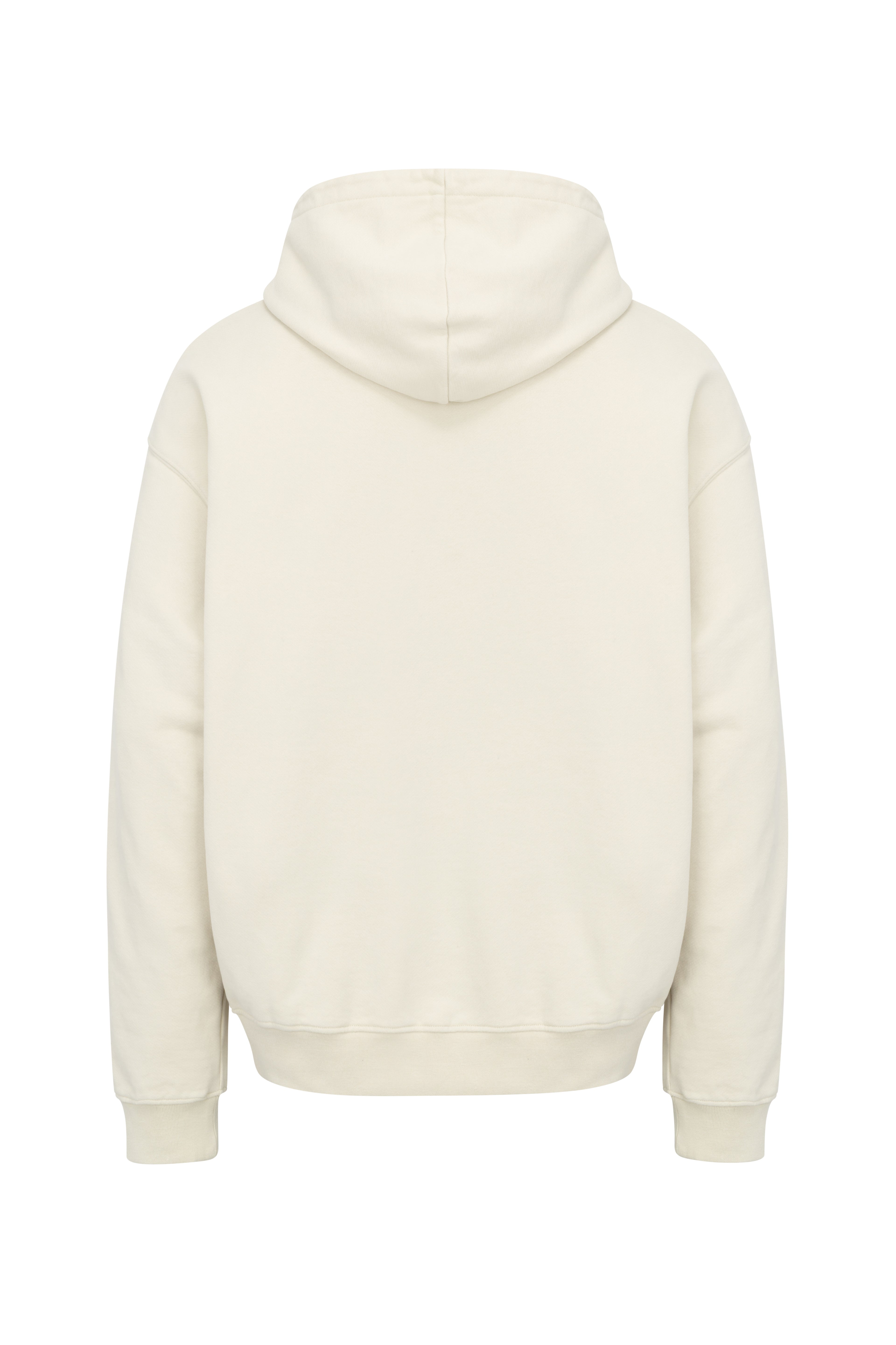 Cream Cotton Embroidered A-T FIVE Hoodie