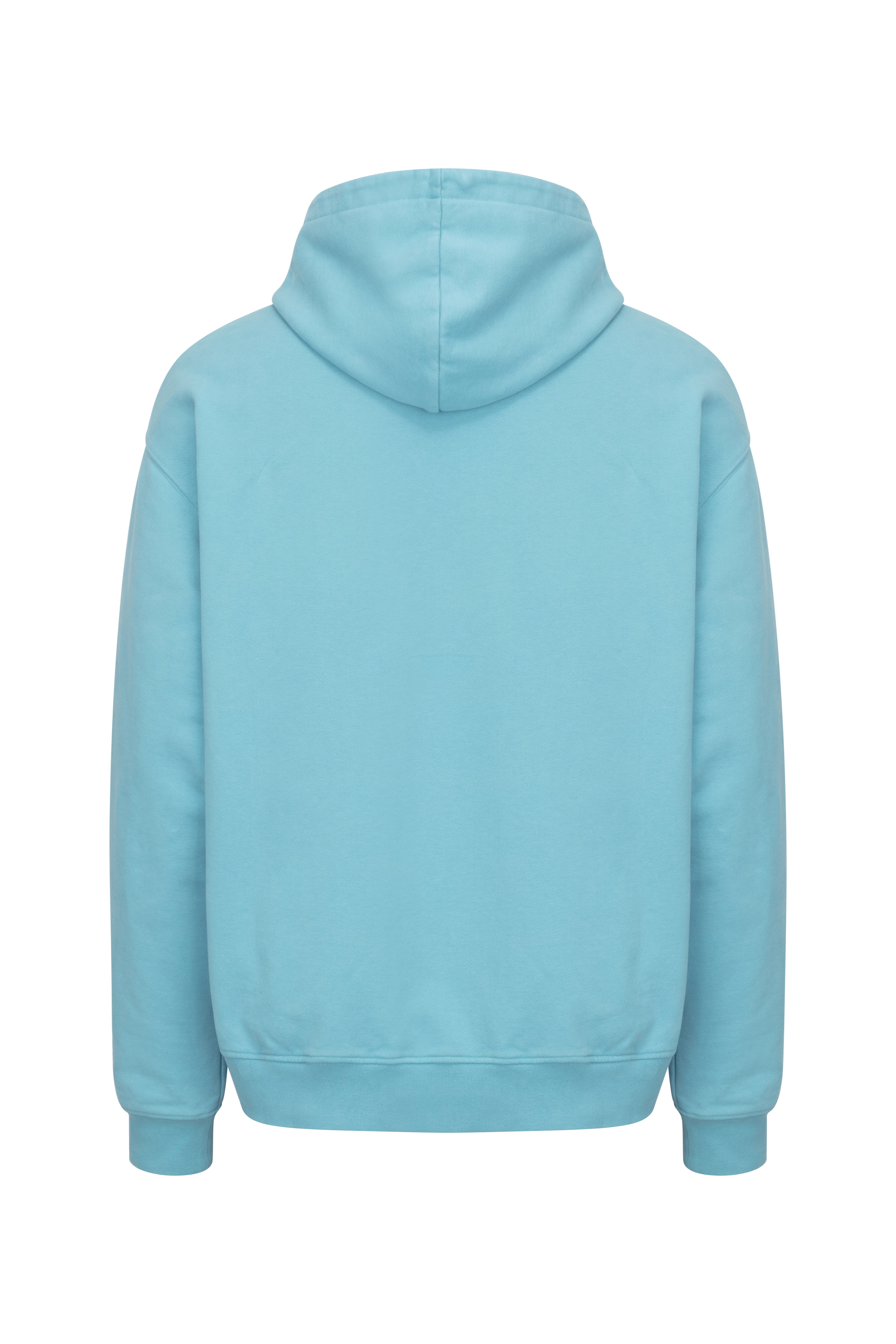 Blue Cotton Embroidered A-T FIVE Hoodie